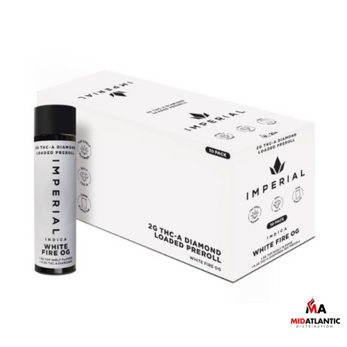 Delta Munchies Imperial THCA Loaded 2g Pre-Rolls *Display of 10* -  White Fire OG (Indica)