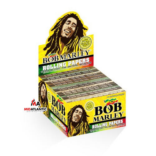 Bob Marley King Size Rolling Papers (33 Papers Per Booklet) *Display of 50 Booklets*