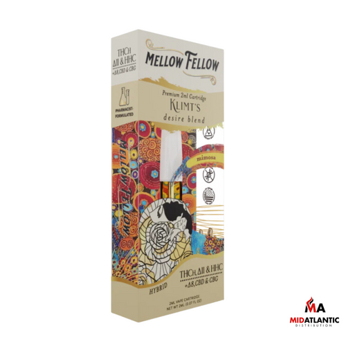Mellow Fellow 2g Carts *Display of 6* - Mimosa (Hybrid / THCH + D11 + D8 + CBD + CBG)
