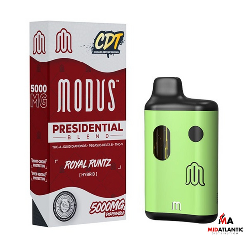 Modus Presidential THCA + CDT Blend 5g Disposables *Display of 5* - Royal Runtz (Hybrid)