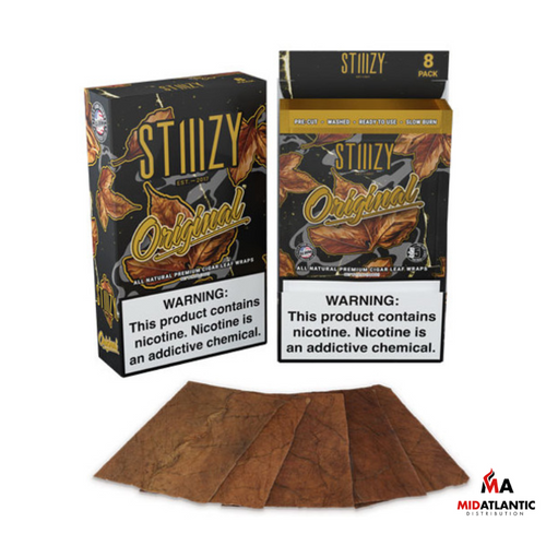 Stiiizy Premium All Natural Leaf Wraps *Pack of 8* - Original