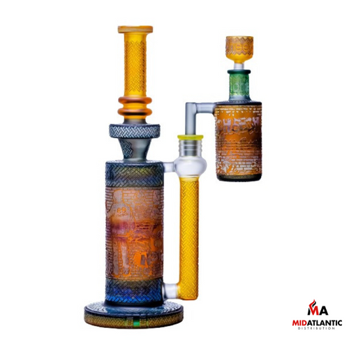 Cheech Glass Spray & Pray Graffiti Artist Waterpipe Kit [CHE-263] - Orange