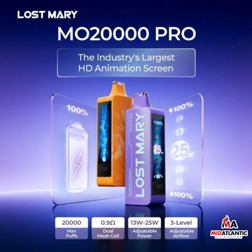 Lost Mary MO20000 Pro 20k Puffs 50mg 18mL Disposables *Display of 5* Lost Mary MO20000 Pro 20k Puffs 50mg 18mL Disposables *Display of 5*