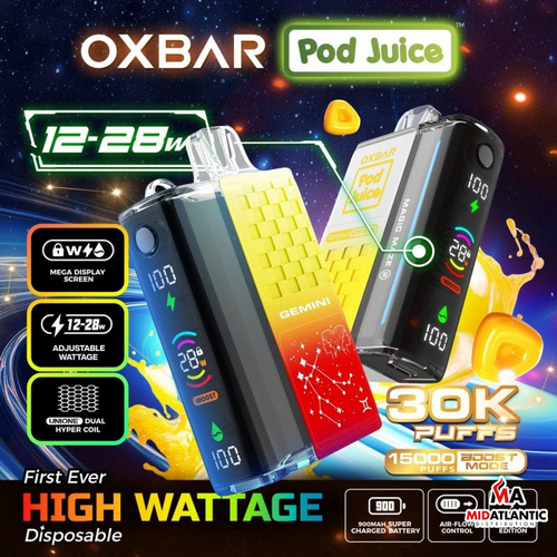 Pod Juice x OXbar Magic Maze 2 Zodiac Edition 30k Puffs 50mg 13mL Disposables *Display of 5* Pod Juice x OXbar Magic Maze 2 Zodiac Edition 30k Puffs 50mg 13mL Disposables *Display of 5*