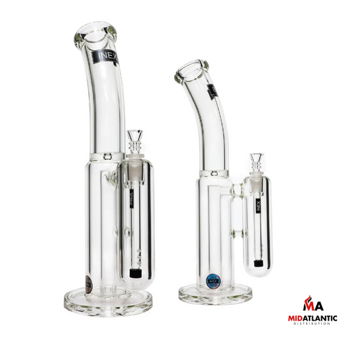 Inex Double Dipper 16in 9mm Glass Waterpipe [Model#4006]