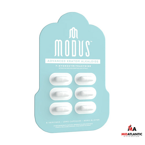 Modus Advanced Kratom Alkaloids 7-Hydrxymitragynine 60mg Capsules *Pack of 6 Caps*