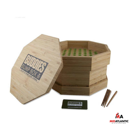 Buddies Octo Wood Bump Box (76ct Cone Capacity) Sold As Singles - King Size