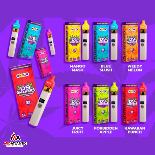 Dozo D9 Smashers THCA-P Blend 3.5g Disposables *Display of 5*