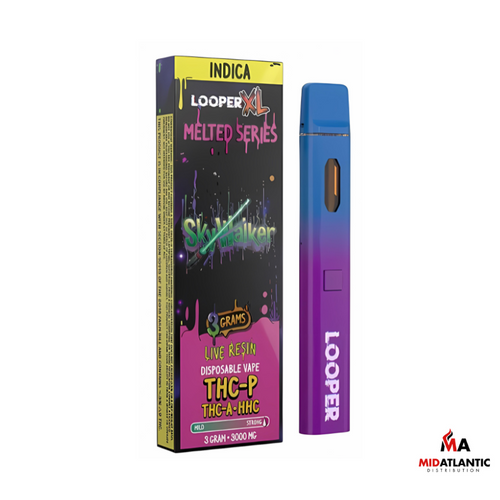 Looper XL Melted Series 3g Disposables - Skywalker (Indica / THCP + THCA + HHC)