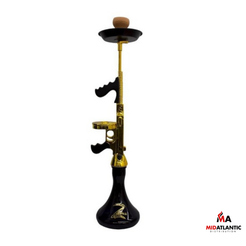 Zebra Smoke Tommy Gun 31in Hookah w/ Gift Box (Assorted)