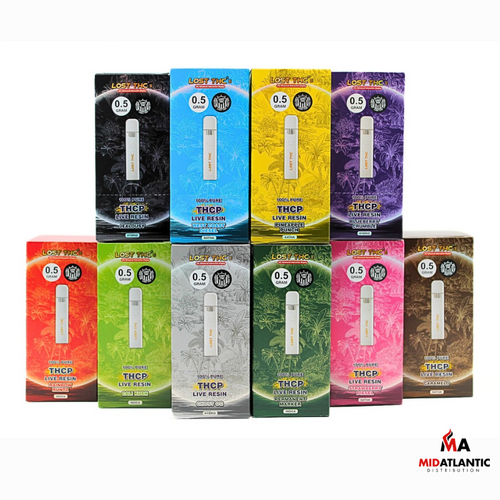 Lost THC V3 100% Pure THCP LR .5g Disposables w/ AI Display *Display of 5*