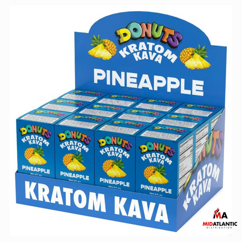 Donuts 120mg Kratom + Kava 60mL Shots *Display of 12*