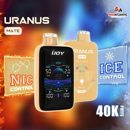 iJoy Uranus Mate 40K Puffs Nic + Ice Control 50mg 20mL Disposable w/ AI Generating Mode *Display of 5* iJoy Uranus Mate 40K Puffs Nic + Ice Control 50mg 20mL Disposable w/ AI Generating Mode *Display of 5*