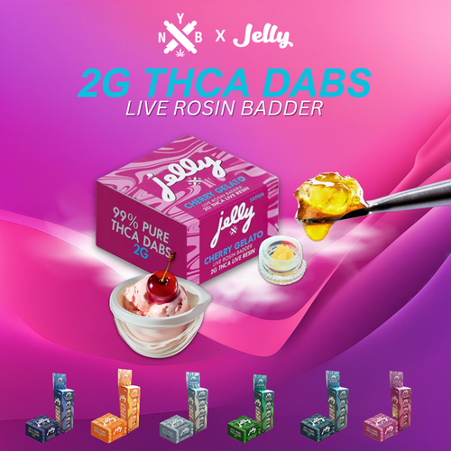 Not Your Bakery Jelly Series 99% Pure THCA Live Rosin Badder 2g Dabs *Dispenser Display of 5*