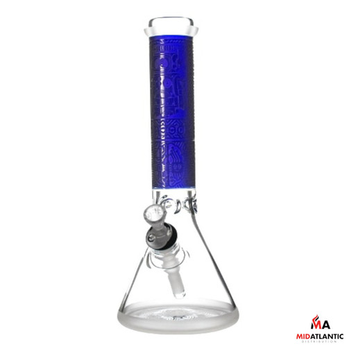 Cheech Glass Mind of Manic Robot Beaker 14in Waterpipe [Model # CHE-167]