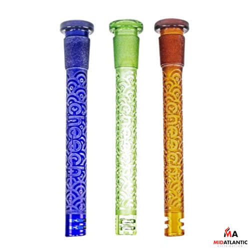 Cheech Glass Sandblasted Logo 14mm 6in Downstem [Model# CHD-1]