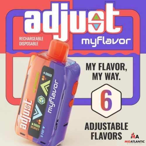 Adjust MyFlavor 40K Puffs 50mg 20mL Disposables *Display of 5* Adjust MyFlavor 40K Puffs 50mg 20mL Disposables *Display of 5*