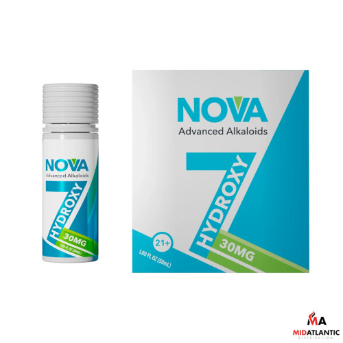  Nova 30mg 7-Hydroxy Kratom 50mL Shots *Display of 12*