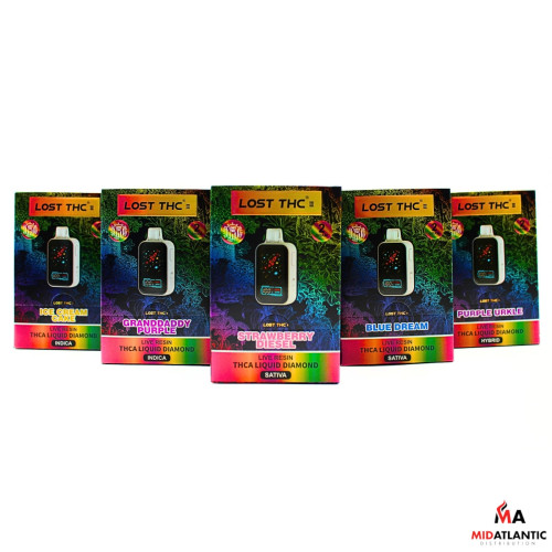 Lost THC V3 LR THCA Liquid Diamond Blend 2g Disposables *Display of 5*