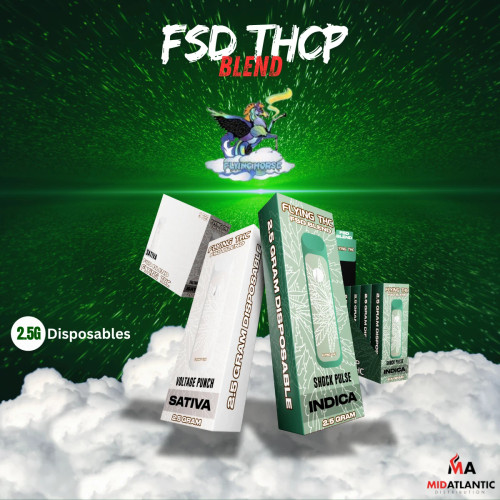 Flying Horse Flying THC Edition FSD THCP Blend 2.5g Disposables *Display of 5*