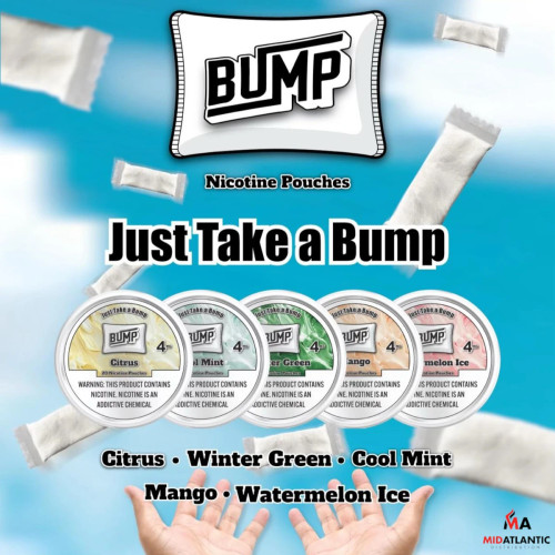 Bump Nicotine Pouches (20 Pouches Per Can) *Pack of 5 Cans*