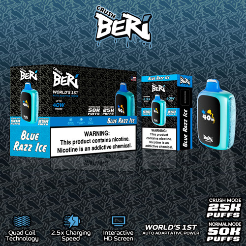 Beri Crush 50K Puffs 50mg 20mL Disposables *Display of 5*