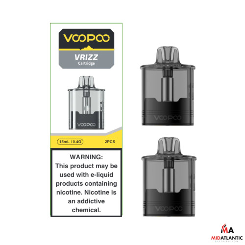 Voopoo Vrizz Refillable 15mL Replacement Pods *Pack of 2* - 0.4ohm
Voopoo Vrizz Refillable 15mL Replacement Pods *Pack of 2* - 0.4ohm