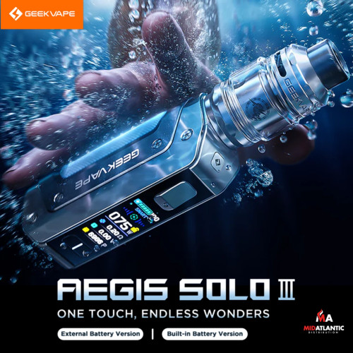 GeekVape Aegis Solo III 100w Single 18650 Kit w/ Zues Sub-Ohm Tank