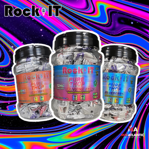 Rock It Pure THCP 12mg Gummies (1 Gummy Per Pack) *Jar of 40*