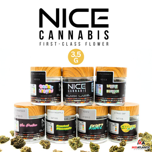 NICE Cannabis Exotic Black Label THCA Flower 3.5g Jar *Sold As Singles*