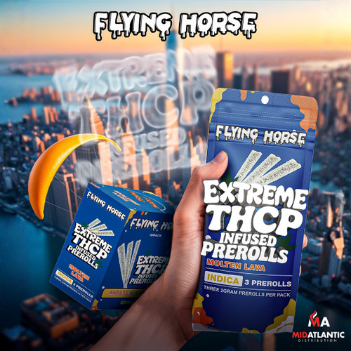 Flying Horse Extreme THCP Infused 2g Pre-Rolls (3 Pre-Rolls Per Pack) *Display of 10* - 