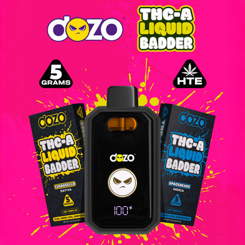 Dozo THCA Liquid Badder 5g Disposables *Display of 5*
