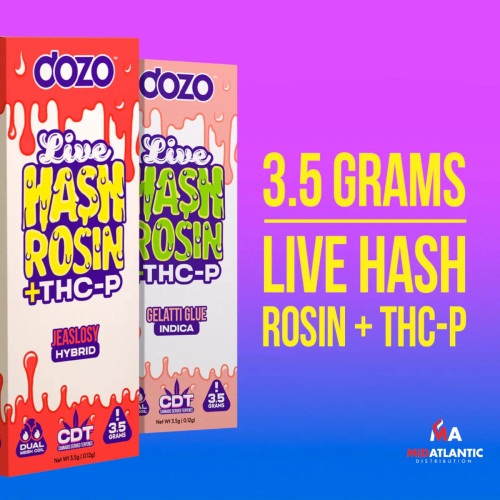Dozo Live Hash Rosin THCP Diamond 3.5g Disposables *Display of 5*
