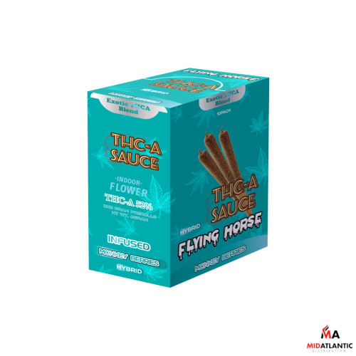 Flying Horse Exotic THCA Sauce Blend 2g Pre-Rolls (3 Pre-Rolls Per Pack) - Cindy 99 (Sativa)