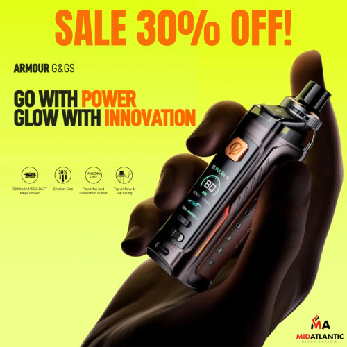 Vaporesso Armour GS 18650 Pod System Kit w/ 1x 5mL Refillable Armour G Series Pod Vaporesso Armour GS 18650 Pod System Kit w/ 1x 5mL Refillable Armour G Series Pod