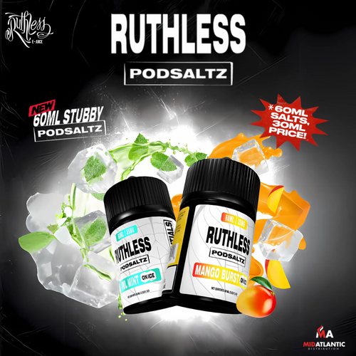 Ruthless Essentials Salts 60mL Ruthless Essentials Salts 60mL