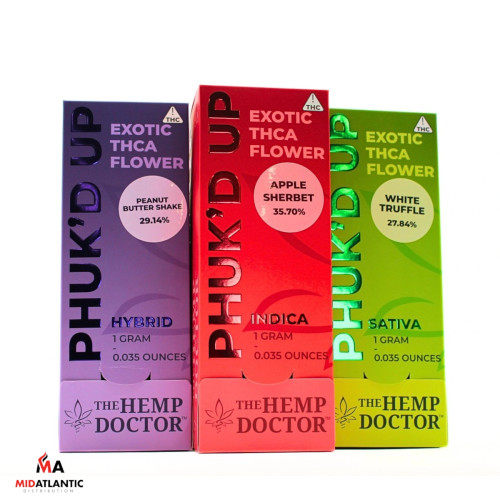 The Hemp Doctor Phuk'd Up THCA 1g Flower Tower *Display of 28*