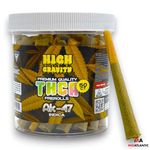 High Gravity Premium Quality THCA 1.5g Pre-Rolls (50 Pre-Rolls Per Jar) *Sold As Singles*
