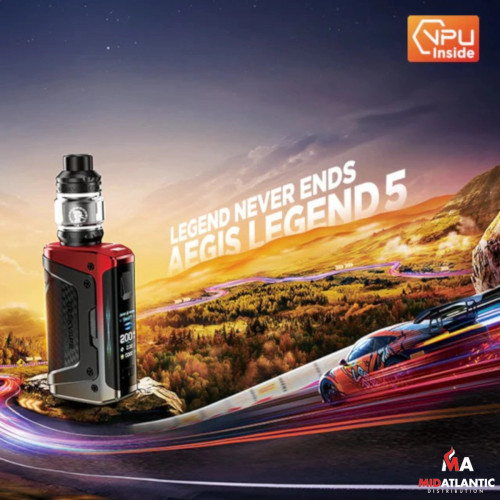 GeekVape Aegis Legend 5 200w Dual 18650 Starter Kit w/ Z Sub-Ohm 5.5mL Tank GeekVape Aegis Legend 5 200w Dual 18650 Starter Kit w/ Z Sub-Ohm 5.5mL Tank