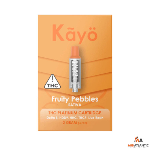 The Hemp Doctor Kayo KO Knockout THC Blend 2g Cartridges *Display of 10*