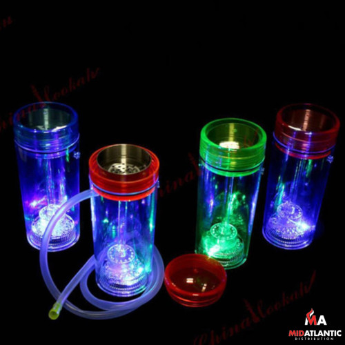 Zebra Smoke LED Portable Cup Hookah (Assorted Colors) *Sold As Singles* Zebra Smoke LED Portable Cup Hookah (Assorted Colors) *Sold As Singles*
