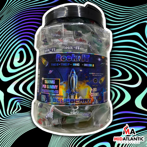 Rock It THCB-P Blend 120000mg Gummies (1x 1500mg Gummy Per Pack) *80ct Jar*