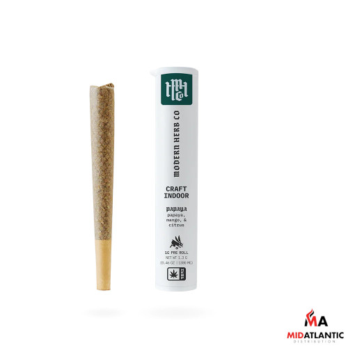 Modern Herb Co. Craft Indoor High Potency THCA 1g Pre-Rolls (1 Pre-Roll Per Tube) *Dispenser Display of 24*