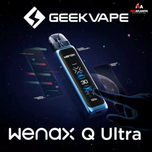 GeekVape Wenax Q Ultra Pod System 1300mAh Kit w/ 2 Refillable 3mL Q Replacement Pods GeekVape Wenax Q Ultra Pod System 1300mAh Kit w/ 2 Refillable 3mL Q Replacement Pods