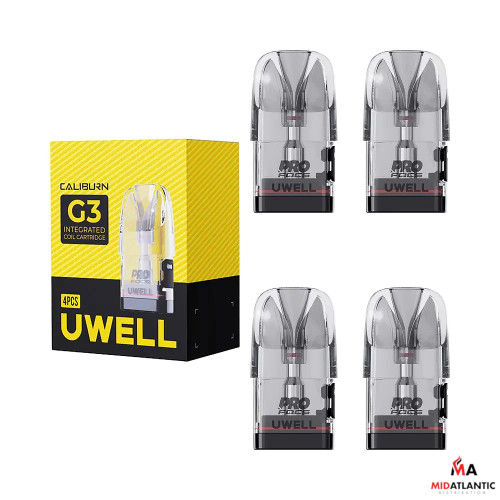 Uwell Caliburn G3 Pro Refillable 3mL Replacement Pods *Pack of 4* Uwell Caliburn G3 Pro Refillable 3mL Replacement Pods *Pack of 4*