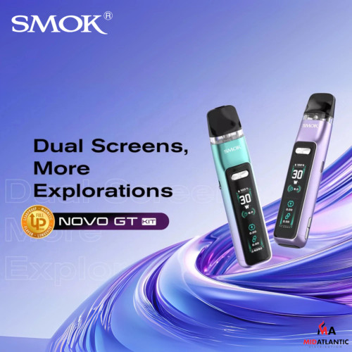 Smok Novo GT Pod System 1300mAh Kit w/ 2 Refillable 2mL Replacement Novo M Pods Smok Novo GT Pod System 1300mAh Kit w/ 2 Refillable 2mL Replacement Novo M Pods