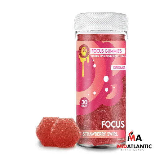 RA Royal Full Spectrum 1050mg CBD Isolate Focus Blend Gummies (30 Gummies Per Jar) *Sold As Singles*