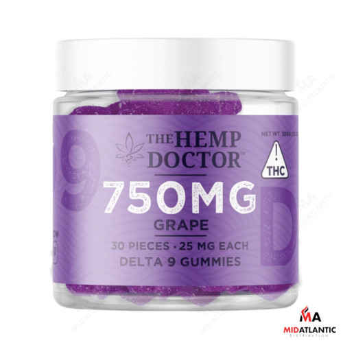 The Hemp Doctor 750mg D9 Gummies (30x 25mg Gummies Per Jar) *Sold As Singles*