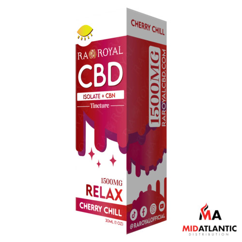 RA Royal 1500mg CBD Isolate Relax Blend 30mL Tinctures *Sold As Singles*