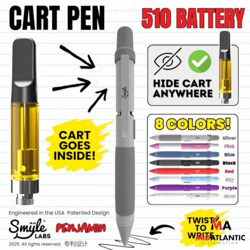 Smyle Penjamin Permanent Marker Discreet VV 510 Cartridge Device *Sold As Singles*